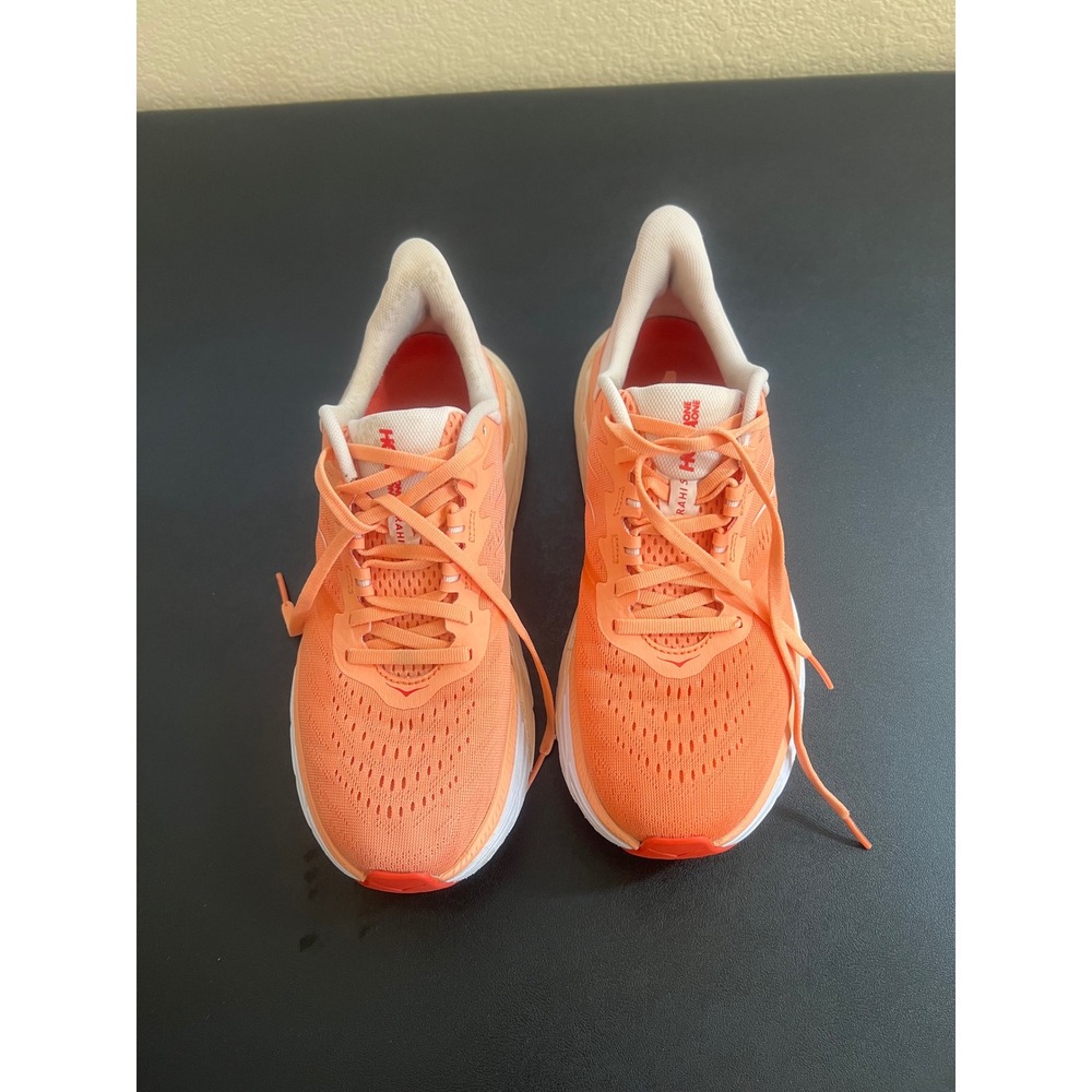 Hoka One One Arahi 6 Womens 9.5B Running Shoes Coral Peach Stability Sneakers